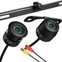 Backup Camera for Car AHD 3-in-1 Night Vision Reverse Camera for Cars & Trucks, Waterproof Front View/Rear View Camera, Universal Back up Camera for RV, SUV, Pickup