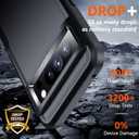 2 x for Google Pixel 8 Pro Case, with [2 Pcs Screen Protectors] [10FT Drop Protection] Dual Layer Full Body Heavy Duty Protective Case for Google Pixel 8 Pro 6.7 inch, Black