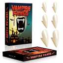 Vampire Teeth Fangs Kids Adults: 3 Sizes Realistic Vampire Fangs for Cosplay Halloween Vampire Costume Makeup Accessories Women Men Fake Fangs Teeth, Plastic Werewolf Teeth with Adhesive Party Favors