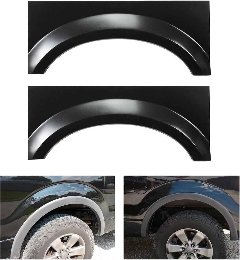 HECASA Bed Wheel Arch Rust Repair Panel Compatible with 1999-2007 Ford F250 F350 F450 F550 Pickup Truck Rear Upper Quarter Patch Replacement Driver & Passenger Side