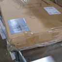 Lufeiya Small White Computer Desk with Fabric Drawers for Home Office Bedroom, 40 Inch Vanity Desk with Drawer Storage and Side Pouch, Study Writing Table, White