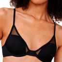 Pepper Underwire Bra | Classic All You Underwire Bras for Women, Relaxed Fit, Ultra Comfy Bra Without Gaps (30A-40B) (32B, Black)
