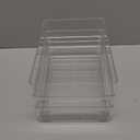 STORi SimpleSort 3-Piece Stackable Clear Drawer Organizer Set | 9" x 6" x 2" Rectangle Trays | Wide Makeup Vanity Storage Bins and Office Desk Drawer Dividers | Made in USA