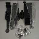 Shimeyao 4 Pack 12 Inch Heavy-Duty Wrought Iron Blind Shutter Hinge Offset Strap Lift Off Pintle Hinge Black Pin Hinges for Wood Frame, Gates, Doors, Window