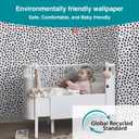 2 x Dimoon 17.3''x78.7'' Peel and Stick Wallpaper Modern Polka Dot Black and White Grey Contact Paper Boho Wallpaper Removable Self Adhesive Wall Paper Renter Friendly Bathroom Bedroom Vinyl Roll