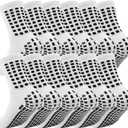 2/6 Pairs Kids Grip Soccer Socks Cushioned Non Slip Grippy Youth Football Basketball Athletic Sports Socks (6)