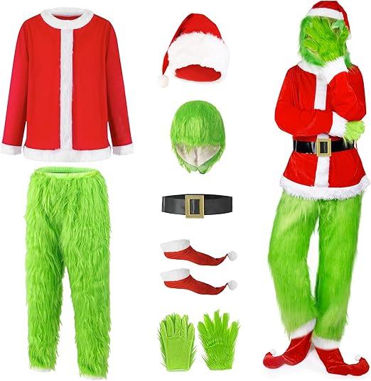 Grinch Santa costume, No size