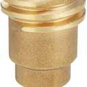 QCC1 Nut Propane Gas Fitting Hose Adapter with 1/4" Male Pipe Thread Propane Quick Connect Fittings Solid Brass Propane Adapter