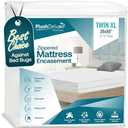 Twin-XL 39X80 Size Mattress Encasement - Zippered Waterproof, Bedbug Proof, College Dorm Size, 6-Sided Protection - Hypoallergenic Cotton Terry Fabric 12-15" Depth