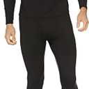 Thermajohn Long Johns Thermal Underwear for Men Fleece Lined Base Layer Set for Cold Weather (Medium, Black)