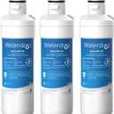 Waterdrop LT1000PC ADQ747935 MDJ64844601 Refrigerator Water Filter, Reduce chlorine, bad taste and odor, Replacement for LG LT1000P, ADQ74793501, ADQ74793502, Kenmore 46-9980, Pack of 3