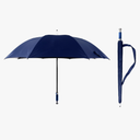 Outdoor Golf Umbrella, Automatic Straight Rod Black Glue Stylish Windproof 130cm Diameter Stick Umbrellas for Rain Sun Wedding