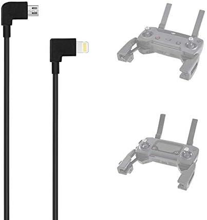 AxPower OTG Micro USB to iPhone iOS Cable 1ft Connector for DJI Spark Mavic Mini Mavic Pro Mavic 2 Pro Zoom Air Reverse Data Cable for iPhone 7 8 X