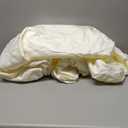 WEERRW 4 Pieces Velvet High Stretch Couch Covers for 3 Cushion Couch Sofa Slipcovers, Washable Furniture Protector with Non Slip Elastic Bottom, Feature Soft and Thick Plush Fabric, Ivory, Large