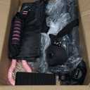 Pilates Bar Kit with Resistance Bands, Multifunctional Pilates Bar with 3 Set Exercise Resistance Bands, Portable Pilates Equipment for Women Home Gym Yoga Workouts (Jet Black)