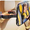 TAZENI Baby Car Mirror Hook Design Ultra Stable Car Seat Mirror for Baby Rear Facing Secure and Shatterproof CarSeat Mirrors 360° Clear View Newborn Essential Accessories