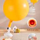 Breathing Exerciser for Kids, Sensory Toys with Whistle, Floating Blow Pipe Balls, Balloon Launcher, Autism Speech Therapy Toys for 3 4 5 6 7 Year Old Boys Girls Gifts-Yellow, Medium, Small