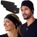 Winter Fleece Ear Warmers Muffs Headband for Men and Women - Unisex earmuffs - Gear for Cold Weather  Perfect Head Bands for Ski, Cycling, and Running (Single, Black) (Pack of 1)