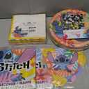 Lilo and Stitch Party Supplies Set for 32 Guests, Birthday Decorations with Plates, Napkins, Tablecovers, Banner, Confetti, Hawaiian Tropical Theme