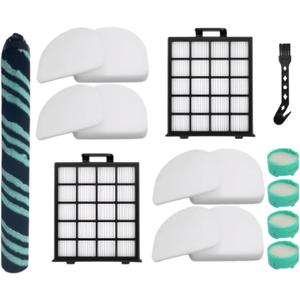 AZ4002 filter Compatible with shark detect pro/Shark Power Detect Upright Vacuum AZ4000 AZ4002 AZ4000C-2HEPA+4Foam&Felt Filters+1Cleaning Brush+4Odor Neutralizer Cartridge+1Main Brush (12pcs) (12 pcs)