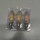 LED E12 Base 4W Bulb Warm White 2700K Tiffany Lamp Table Wall Sconce Pendent Chandelier, AC110V(3 Pack)