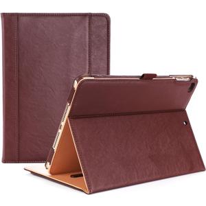 ProCase for iPad 9.7 Inch iPad 6th/5th Generation Case 2018 2017/iPad Air 2/Air 1 Case, Premium PU Leather Folio Corner Protection Multi-Angle Viewing Stand Cover with Front Pocket Pen Loop -Brown