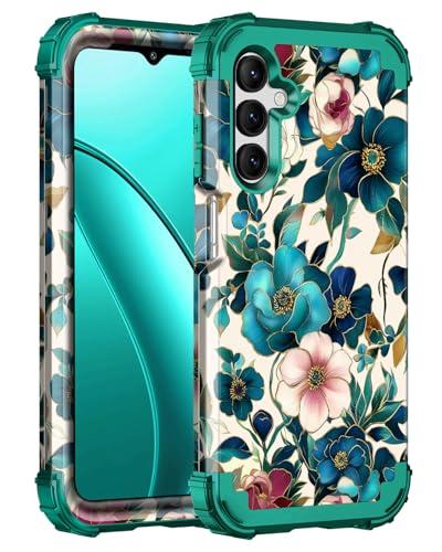 Hekodonk for Galaxy A16 5G Case,Three Layer Heavy Duty Shockproof Protection Hard Plastic+Soft Silicone Full Body Drop Protective Case for Samsung Galaxy A16,All Green