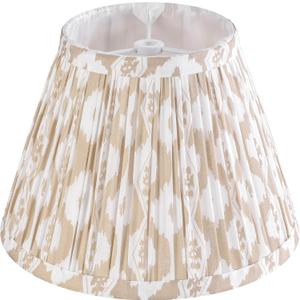 GOSO Small Pleated Art Deco Lamp Shades 1 Pack -5 *9*6.4 in Vintage Barrel Shade Bell MIni Multi-Floral Lampshades for Table Lamps Wall Lamps,Spider Lamp Shade Replacement Fabric-No Assembly Required