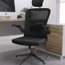 Lybaint Office Chair, High Back Ergonomic Office Chair with Adjustable Lumbar Support and Headrest, Home Office Desk Chair with Thickened Cushion Desk Chairs Khaki, Black