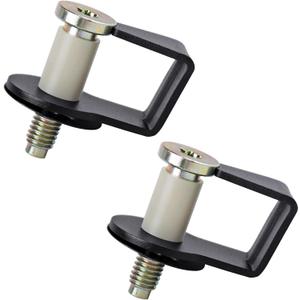 Pack of 2 Door Striker Bolts Set Includes Bushing Compatible with 1980-1997 Ford / 1987-89 Lincoln / 1981-90 Mercury Door Latch Lock Striker Bolts Replace E9AZ5422008A / 38448 (Gray)