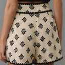 Women Wrap Skort 2026 Casual Summer Flowy Mini Skirt Knot Side Elastic Waist Relaxed Printed Skirt with Belt (Beige, XS)