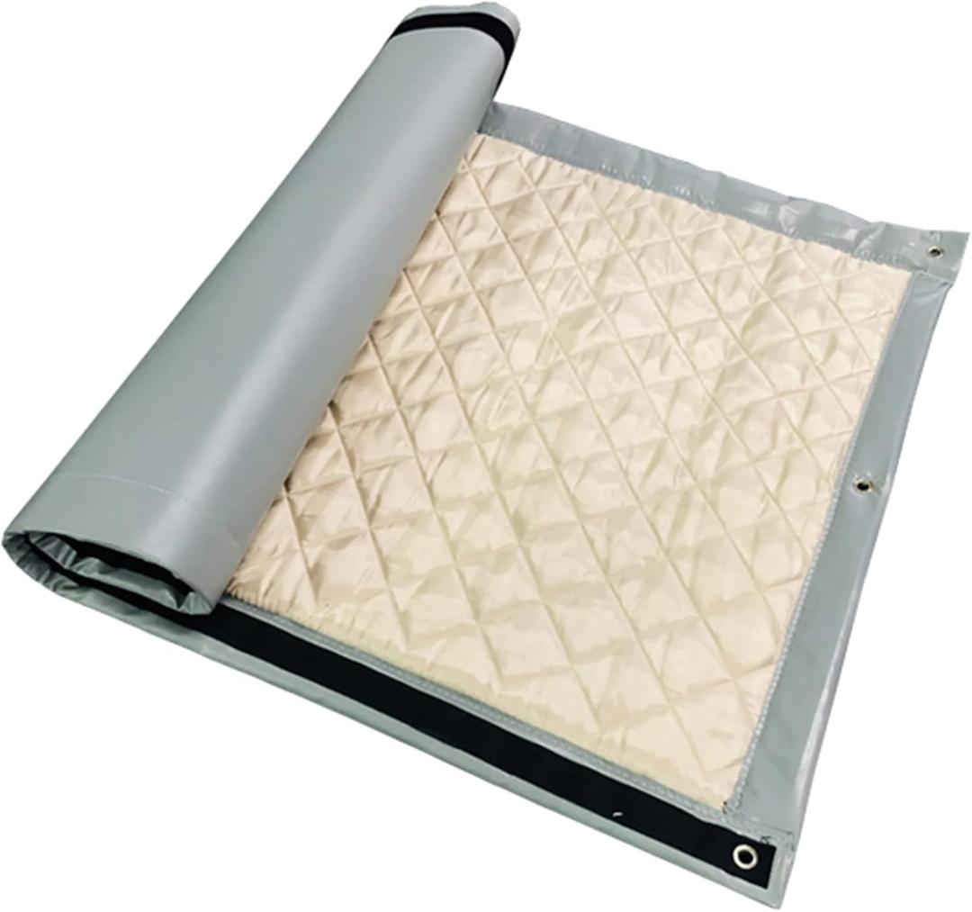 Temporary Construction Traffic Industrial Sports Pitches Outdoor Noise Control Sound Blocking Reducing Cancelling Soundproof Screen Blankets Sound Barrier 39.3x78.7" (Gray)