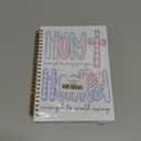 God Is Good All the Time Christian Spiral Notebook Journal 5.5x8.3, Coquette Preppy Bible Journal for Women, Christian Faith Based Gifts, Religious Scripture Journaling Notebooks