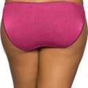Vanity Fair womens Illumination String Panties (Regular & Plus Size) Bikini Style Underwear, Polished Pink, 7 US (Pink, L)