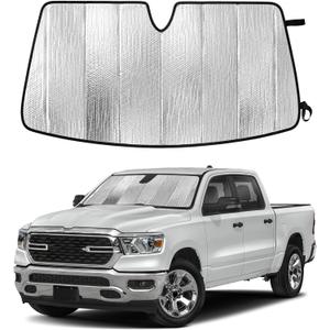 EcoNour Foldable Sun Shade Fit for Dodge Ram 1500 2019-2024 2025 2026