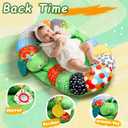 Tummy Time Pillow Mat for Baby, Detachable Caterpillar Play Mat for Newborns,Play Mat with Soft Baby Toys for Babies Boy Girl