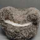 Cat Beds for Indoor Cats,Cat Cave for Puppy and Kitty,Calming Small Dog Bed for Small Dogs with Cover Cave,Cozy Warming Fluffy Washable Anti-Slip Pet Sleeping Bag (20 * 20inch,Khaki)