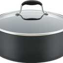 Anolon Advanced Home Hard-Anodized Nonstick Wide Stock Pot/Stockpot (7.5-Quart, Onyx)