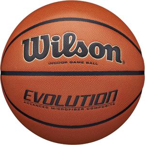 Wilson Evolution Indoor Game Basketballs - Size 5, Size 6 and Size 7