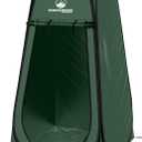 Wakeman Pop Up Changing Tent, 3.3 x 3.3 x 6.2ft, Camping Shower Tent for Portable Toilet Stall or Dressing Room with Carry Bag for Camping, Beach, or Tailgate, Polyester (Green)