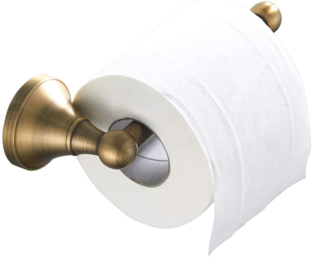 Flybath Toilet Paper Holder Without Cover Antique Brass Bathroom Tissue Roll Bar Wall Mounted, 20 cm / 7.87 inches, Brushed Bronze