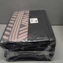 MontVoo Outdoor Rug Carpet Waterproof 5x8 Outdoor Patio Rug Mat Reverisble Plastic Straw Outdoor Rug for RV Camping Picnic Beach Balcony Boho Pink Grey