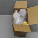 Eaasty 150 Count Baking Cups with Lids, 1.6 oz Muffin Cupcake Liners Aluminum Foil Mini Cake Pans Small Disposable Ramekins Flan Containers with Lids for Christmas, Birthday, Various Holiday(Gold)