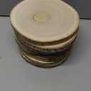 8 Pcs Large Unfinished Wood Slices, 7-8 Inches Wood Slabs for Centerpieces Natural Wooden Circle, DIY Wood Centerpieces for Tables Wedding Party Door Sign Decor