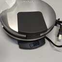 Cuisinart Waffle Maker, 1250W Round Classic Waffle Iron, 5-Setting Adjustable Browning Control, WMR-CANAS, Brushed Stainless