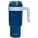 Primula 40 oz Large Insulated Stainless Steel Tumbler with Handle & Straw
