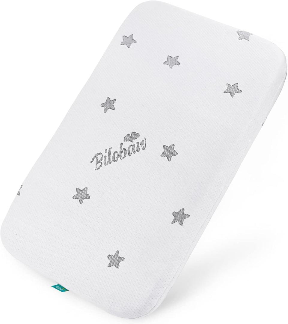 Bassinet Mattress Pad Fit for 33"x 20" Baby Delight, Jimglo, Babybond, Cowiewie, Mika Micky, Koolababy and Angelbliss Baby Bassinet, Waterproof Breathable Soft with Removable Zippered Cover