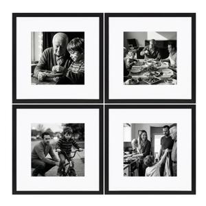 Eletecpro 18x18 Picture Frame Set of 4, Display 8x8 with Mat