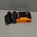 Mini Projector with WiFi and Bluetooth 4K Support, Native 1080P Portable Outdoor Smart Projector, Mirror Screen with Android/iOS/PC Compatible with PC/PS5/Phone/TV Stick (Yellow)