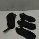 Nike Unisex Adult Everyday Cushioned Training No-Show Socks (6-Pack) | Mens and Womens (Medium, Black/White)